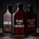  Set of 3 Amber Mini Flask | Gifts for Him