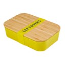  Set of 3 Leftovers Bamboo Lunch Box in Vivid Yellow | Eco-Friendly and Sustainable | 7.5" x 5" x 2"