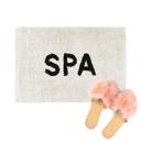  Set of 2 Spa Bath Mat | Soft Cotton Bathroom Rug | 20" x 30"