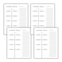  Set of 4 Copy of Control Freak Weekly List Notepad | 8.5" x 11" Desk Planner