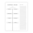  Set of 4 Copy of Control Freak Weekly List Notepad | 8.5" x 11" Desk Planner