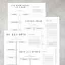  Set of 4 Copy of Control Freak Weekly List Notepad | 8.5" x 11" Desk Planner