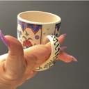  Set of 4 Handmade in Türkiye Ceramic Botanical Mugs - 9 Styles Available