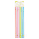  Set of 6 Reusable Straws for Birthday/Special Occasion | Acrylic Drinking Straws | 11" L