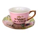She's Whiskey in a Tea Cup and Saucer Set Par-Tea and Whiskey in a Teacup and Saucer Set