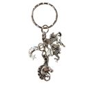  Silver Unicorn Fantasy Charms Lightweight Keychain in Silver