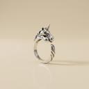  Silver Unicorn Ring | Figural Unicorn Ring Size 7