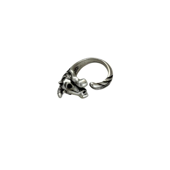 Silver Unicorn Ring | Figural Unicorn Ring Size 7