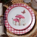  Small Mushroom Study Plate 9" Diameter