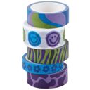 Smiley  Retro Washi Tapes Set | 80's Smiley Heart Craft Scrapbooking Tapes