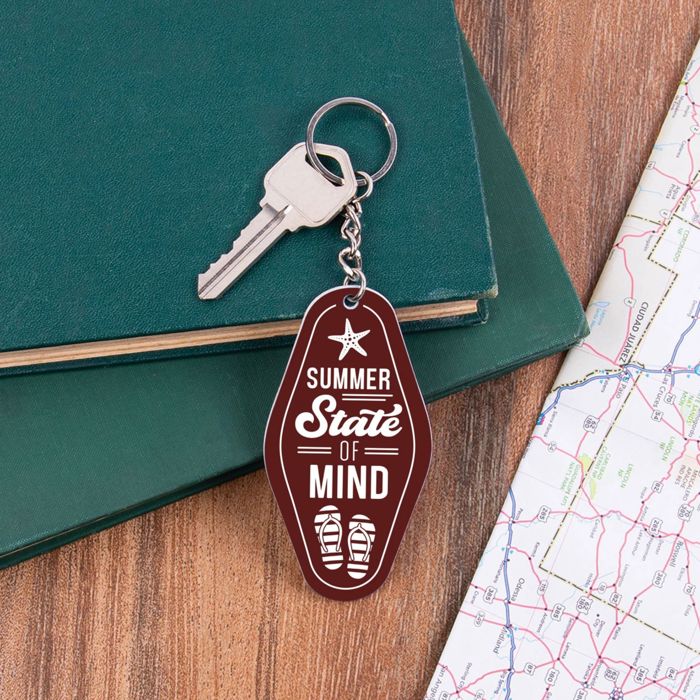 Summer Themed Motel Style Keychains | Funny & Cute Keychains