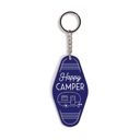Happy Camper Summer Themed Motel Style Keychains | Funny & Cute Keychains