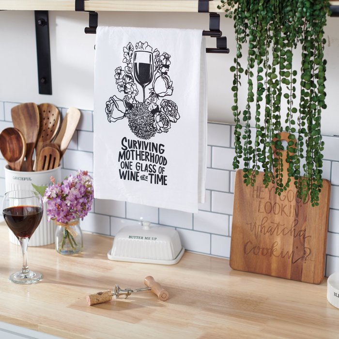 Surviving Motherhood Kitchen Towel | 28" x 28"