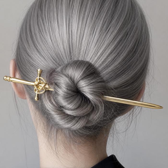 Sword Hair Stick or Letter Opener in Champagne Gold