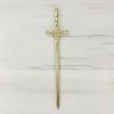  Sword Hair Stick or Letter Opener in Champagne Gold