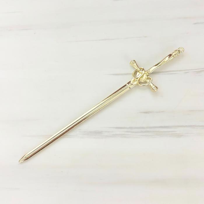 Sword Hair Stick or Letter Opener in Champagne Gold