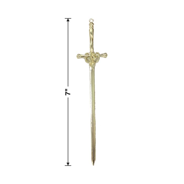 Sword Hair Stick or Letter Opener in Champagne Gold