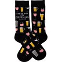  These Are My Drinking Socks Black Colorful Funny Novelty Socks with Cool Design, Bold/Crazy/Unique Specialty Dress Socks