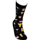  These Are My Drinking Socks Black Colorful Funny Novelty Socks with Cool Design, Bold/Crazy/Unique Specialty Dress Socks