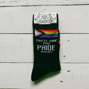  These Are My Pride Socks | LGBTQ+ Rainbow and Black | Gift for Her Him They