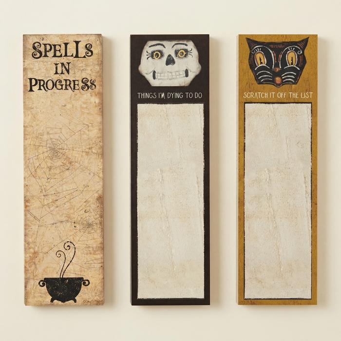 Vintage Tattoo Art "Scratch It Off The List" Magnetic List Pad | Cat Face Notepad