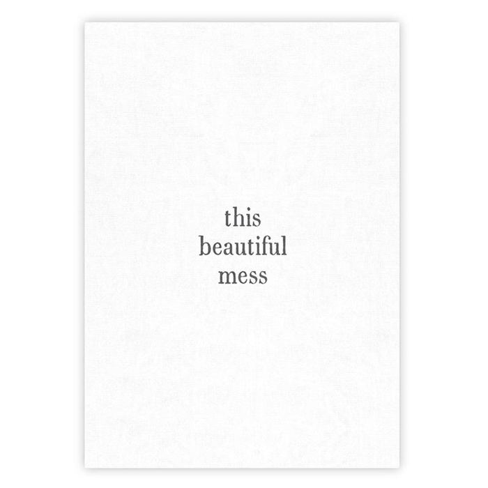 This Beautiful Mess Tea Towel | Cotton Flour Sack Kitchen Towel | 18" x 28"