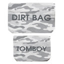  Tyvek Bag Camo Tomboy/Dirt Bag in Set of 2 | Large Travel Bag Organizer