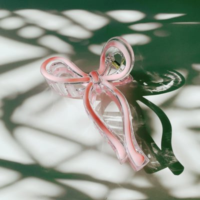 Coquette Bow in Pink Hair Claw