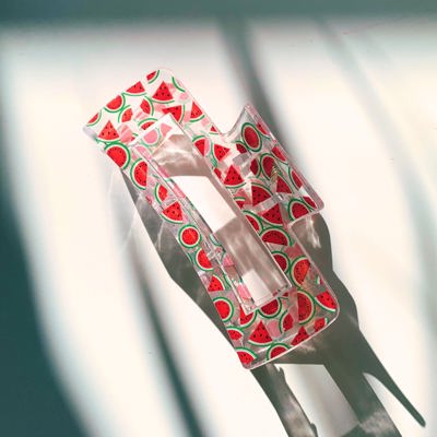 Transparent Watermelons Hair Claw 