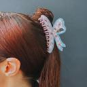  Velvet Claws Checkered Cherry Bow Hair Claw