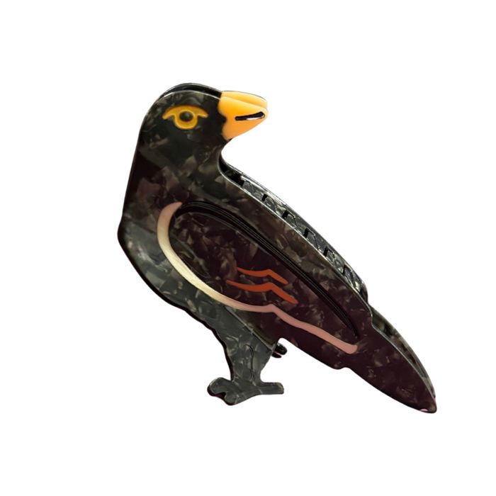Velvet Claws Crow Bird Hair Claw