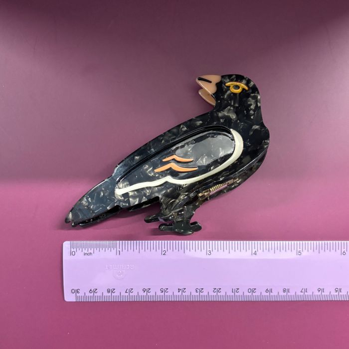 Velvet Claws Crow Bird Hair Claw
