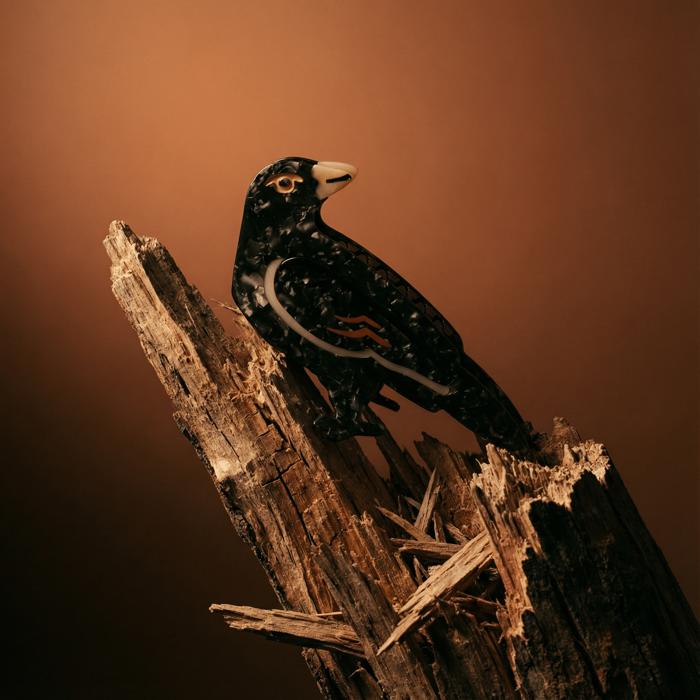 Velvet Claws Crow Bird Hair Claw