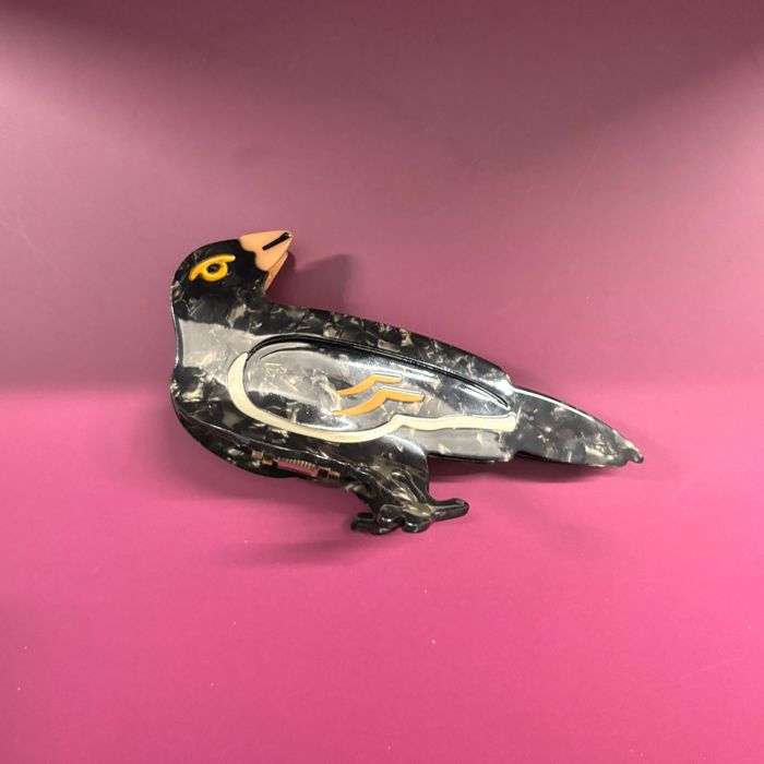 Velvet Claws Crow Bird Hair Claw