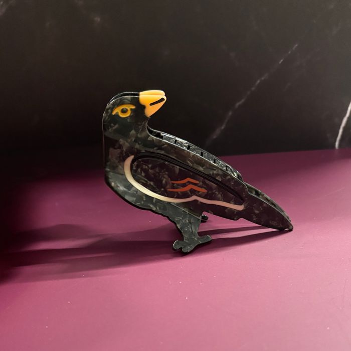 Velvet Claws Crow Bird Hair Claw
