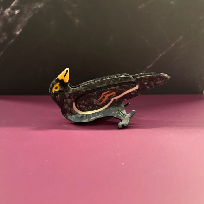 Velvet Claws Crow Bird Hair Claw