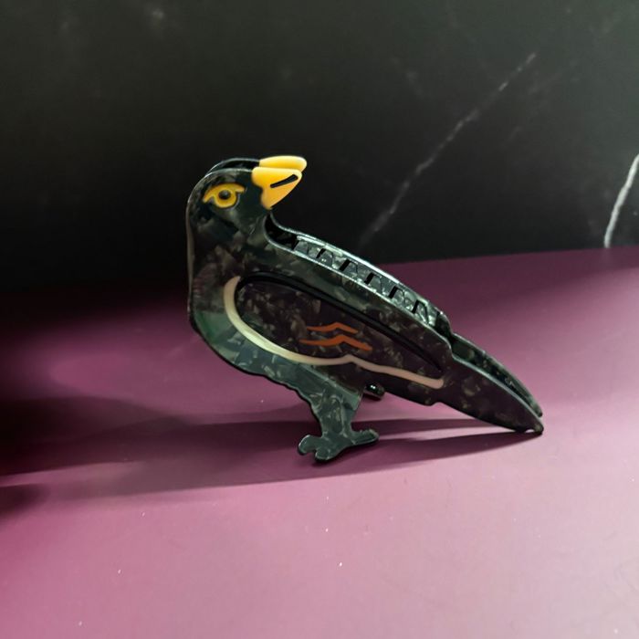 Velvet Claws Crow Bird Hair Claw