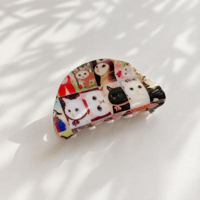 Velvet Claws Fine Art Cats Hair Claw Clip