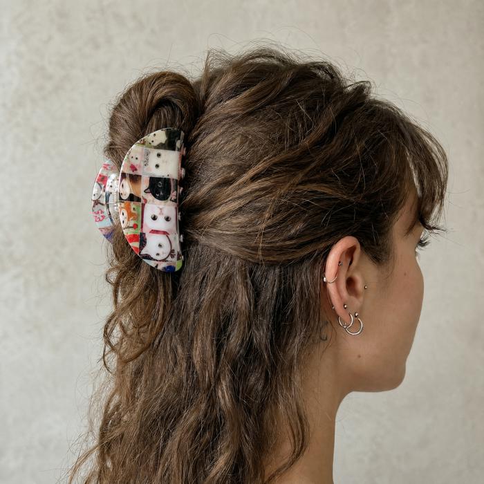 Velvet Claws Fine Art Cats Hair Claw Clip