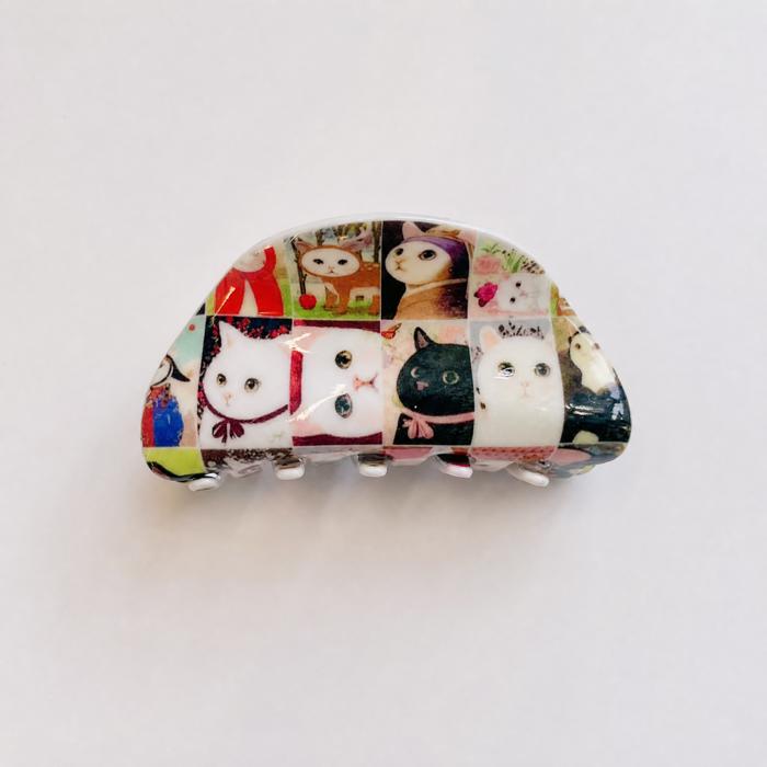Velvet Claws Fine Art Cats Hair Claw Clip
