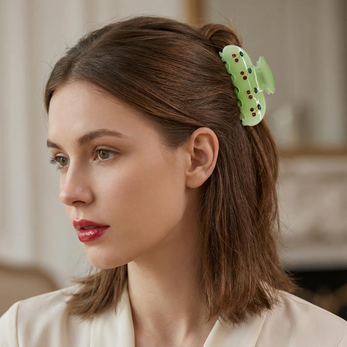 Cherries in Mint Ice Hair Clip | Claw Clip Hair Accessories