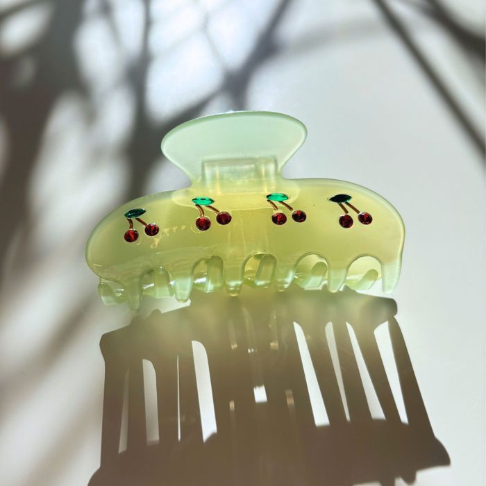 Cherries in Mint Ice Hair Clip | Claw Clip Hair Accessories