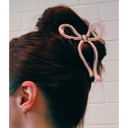  Coquette Bow in Pink Hair Claw