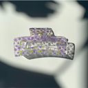  The Crystal in Purple Blossoms Hair Claw | Summer Hair Clip