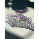  The Crystal in Purple Blossoms Hair Claw | Summer Hair Clip