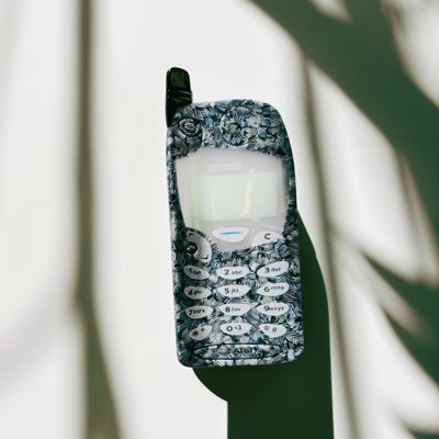 Millennial Cellphone Hair Clip | Vintage Phone Claw Clip Hair Accessories