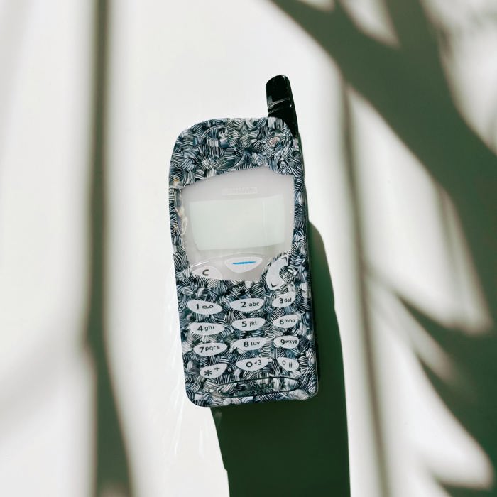 Millennial Cellphone Hair Clip | Vintage Phone Claw Clip Hair Accessories