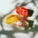  Mini Mushroom Hair Claw Clip in Orange 