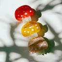  Mini Mushroom Hair Claw Clip in Pink