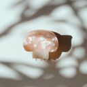  Mini Mushroom Hair Claw Clip in Pink